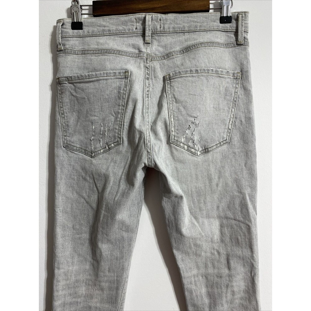 AGOLDE Jeans Women's 26 Gray Grey High Rise Ankle Skinny Stretch Distressed - Picture 8 of 14